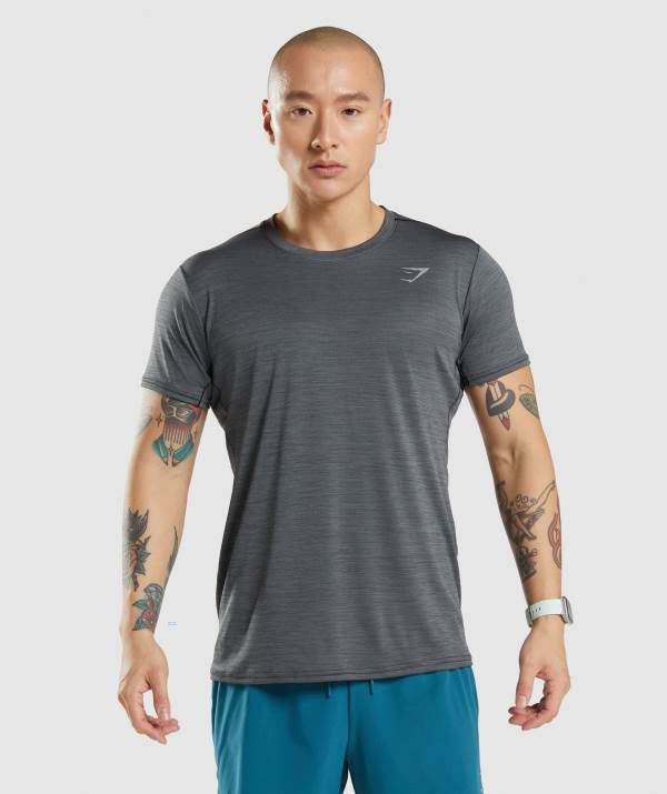 Panske Tricka Gymshark Speed Čierne Siva | IV5217694